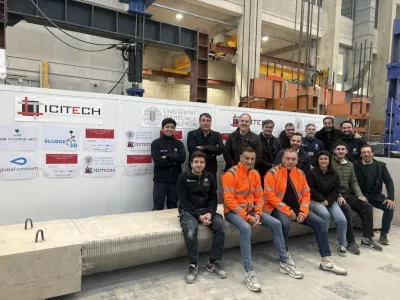 Ensayo exitoso del prototipo de pasarela peatonal SLUDGE3D