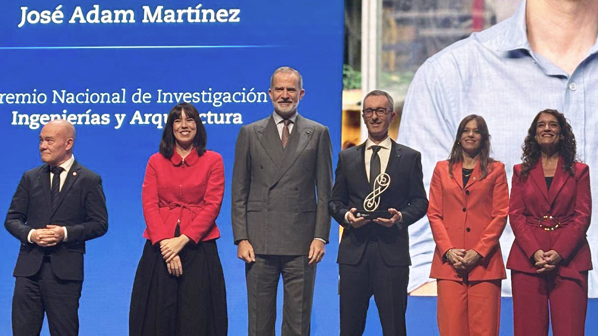 El investigador del ICITECH Jose Adam recibe el Premio Nacional de Investigación Leonardo Torres Quevedo